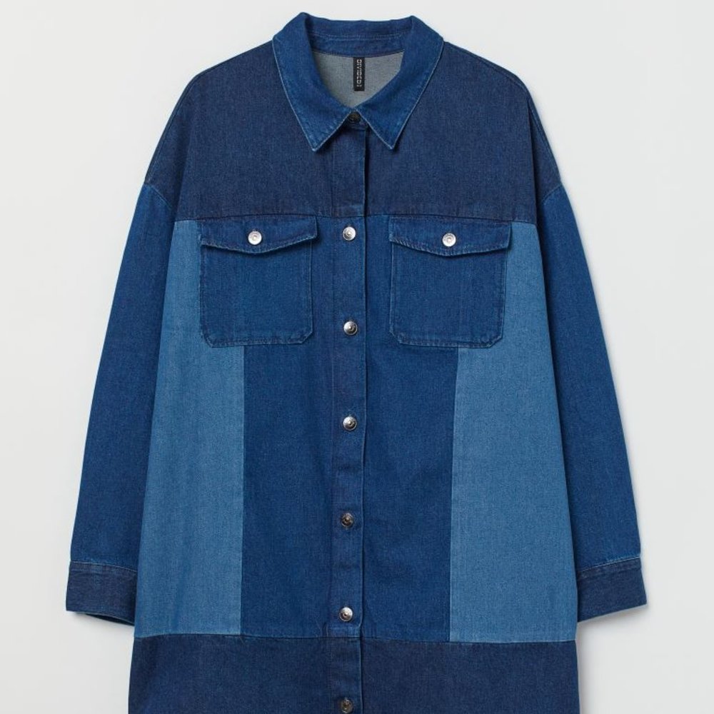 H&M+ Denim Shirt Dress